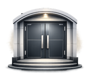 Uși metalice de intrare duble