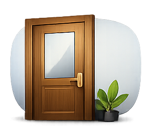 Uși de interior cu pexiglas