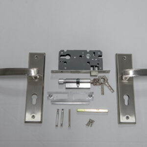 Set mânere crom model 1 pentru ușă interioară