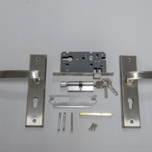 Set mânere crom model 1 pentru ușă interioară