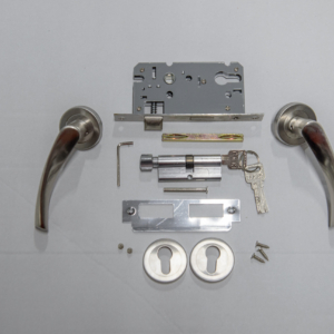 Set mânere crom model 2 pentru ușă interioară